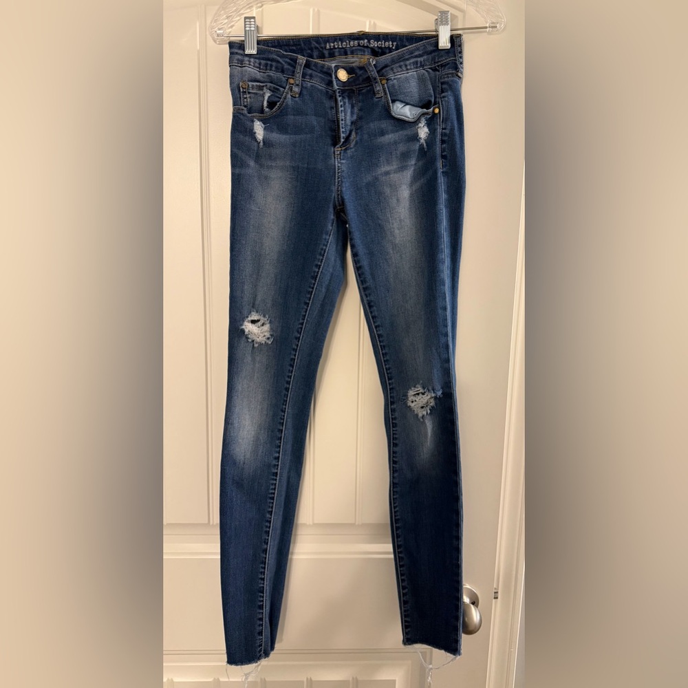 Articles of Society Distressed Skinny Jeans